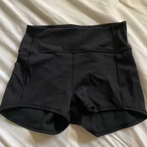 Black lululemon shorts size 6